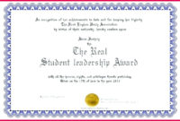 3 Honor Student Certificate Template 88069 Fabtemplatez Regarding Leadership Award Certificate Template