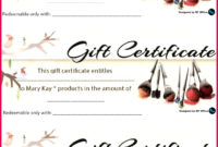 3 Mary Kay Editable Gift Certificate Templates 11848 Intended For Awesome Mary Kay Gift Certificate Template