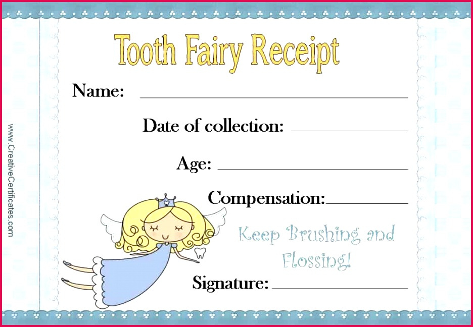 3 Printable Tooth Fairy Certificate Template 34778 Pertaining To Amazing Tooth Fairy Certificate Template Free