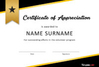30 Free Certificate Of Appreciation Templates And Letters With Regard To Sample Certificate Of Recognition Template