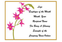 30 Printable Employee Of The Month Certificates With Regard To Quality Employee Of The Month Certificate Templates