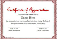 31 Free Certificate Of Appreciation Templates And Letters Inside Awesome Certificate Of Recognition Template Word