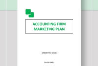 4 Accounting Firm Marketing Plan Templates Pdf Word Pertaining To Accounting Firm Business Plan Template