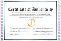 4 Certificate Of Authenticity Template Illustrator 67360 With Amazing Photography Certificate Of Authenticity Template
