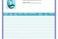 4 Contact List Templates Word Excel Pdf Free Regarding Free Business Directory Template