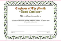 4 Outstanding Performance Certificate Templates 74433 With Quality Free Funny Award Certificate Templates For Word