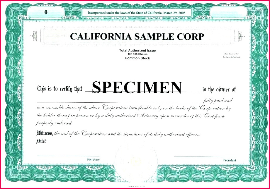 4 Scorp Stock Certificate Template 78910 Fabtemplatez Within Blank Share Certificate Template Free