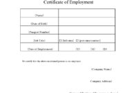 40 Best Certificate Of Employment Samples Free ᐅ Templatelab For Printable Sample Certificate Employment Template