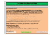 40 Cost Benefit Analysis Templates Examples ᐅ Templatelab In Amazing Cost And Benefit Analysis Template