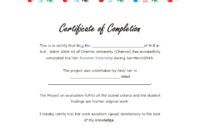 40 Fantastic Certificate Of Completion Templates Word Regarding Certificate Of Completion Word Template