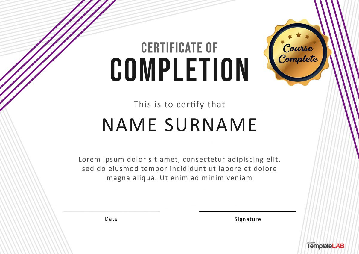 40 Fantastic Certificate Of Completion Templates Word Within Quality Powerpoint Certificate Templates Free Download