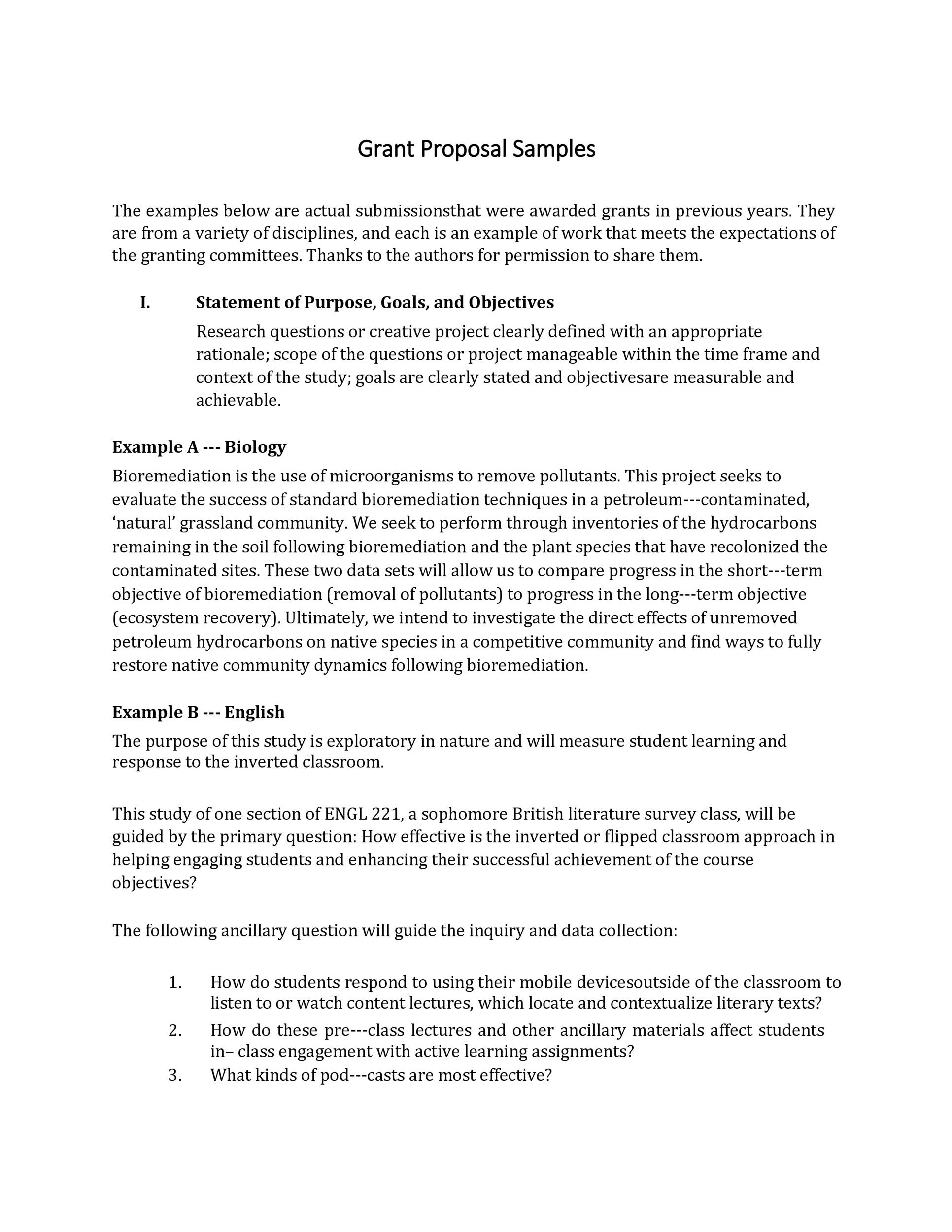 40 Grant Proposal Templates Nsf Nonprofit Research ᐅ With Regard To Short Proposal Template