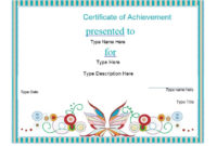 40 Great Certificate Of Achievement Templates Free With Badminton Achievement Certificate Templates
