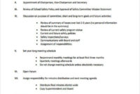 41 Meeting Agenda Format Free Premium Templates Within Safety Committee Meeting Agenda Template