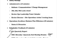 41 Meeting Agenda Templates Free Premium Templates Throughout Awesome Management Meeting Agenda Template