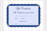 44 Free Printable Gift Certificate Templates For Word Pdf Within Printable Gift Certificates Templates Free