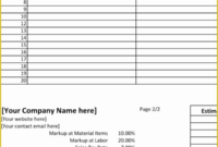 49 Free Project Costing Template Excel For Video Production Cost Estimate Template
