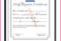 5 Free Baptism Certificate Templates Downloads 53803 With Regard To Quality Baptism Certificate Template Download