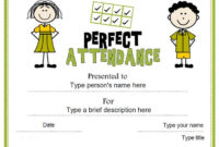 5 Free Perfect Attendance Certificate Templates Word For Perfect Attendance Certificate Free Template