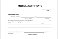 5 Genuine Fake Medical Certificate Online Every Last Inside Australian Doctors Certificate Template