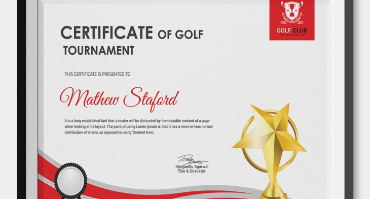 5 Golf Certificates Psd Word Designs Design Trends Throughout Amazing Golf Certificate Template Free