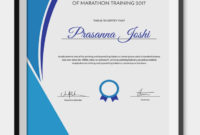 5 Marathon Certificates Psd Word Designs Design With Regard To Badminton Certificate Templates