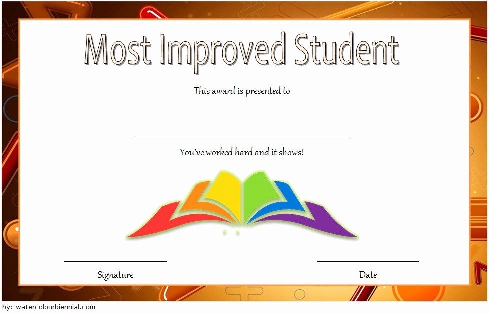50 Most Improved Student Award Wording Ufreeonline Template With Regard To Quality Most Improved Student Certificate