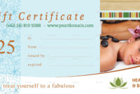 51 Premium Free Psd Professional Gift Certificates For Spa Day Gift Certificate Template