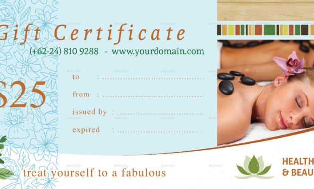 51 Premium Free Psd Professional Gift Certificates For Spa Day Gift Certificate Template
