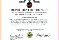 6 Army Certificate Of Promotion Template 97565 Fabtemplatez Pertaining To Certificate Of Achievement Army Template