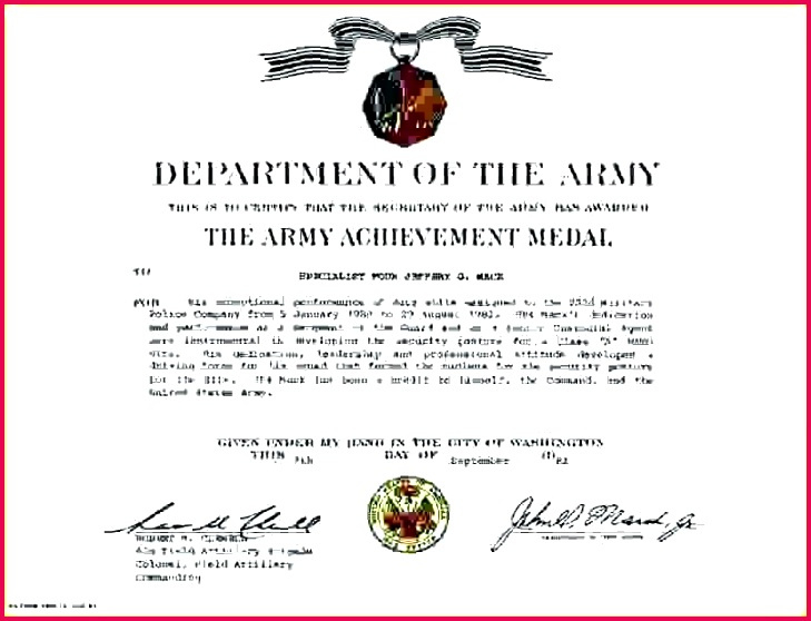 6 Army Certificate Of Promotion Template 97565 Fabtemplatez Pertaining To Certificate Of Achievement Army Template