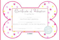 6 Certificate Of Pet Adoption Template 34651 Fabtemplatez For Dog Adoption Certificate Editable Templates