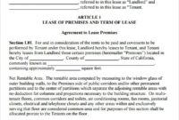 6 Commercial Lease Agreement Templates Fine Word Templates In Business Lease Agreement Template Free