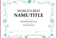 6 Free Funny Awards Certificates Templates 74216 Inside Printable Superlative Certificate Template