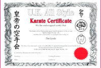 6 Karate Certificate Templates Free 89596 Fabtemplatez Intended For Amazing Karate Certificate Template
