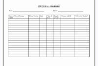 6 Sales Call Report Template Excel Excel Templates Within Customer Call Log Template