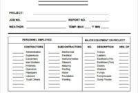 6 Sample Printable Work Log Templates Sample Templates Within Quality Construction Log Book Template