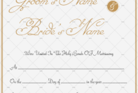 60 Marriage Certificate Templates Word Pdf Editable For Amazing Marriage Certificate Editable Templates