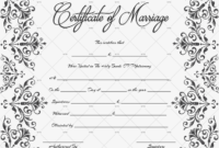 60 Marriage Certificate Templates Word Pdf Editable For Certificate Of Marriage Template