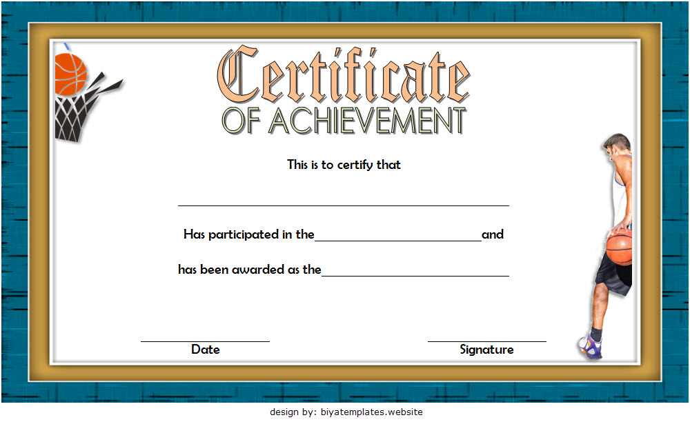 7 Basketball Achievement Certificate Editable Templates Intended For Free Netball Participation Certificate Templates