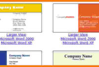 7 Blank Business Card Template Microsoft Word Card In Blank Business Card Template For Word