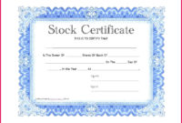 7 Common Shares Stock Certificate Form 12374 Fabtemplatez Throughout Corporate Share Certificate Template