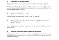 7 Corporate Minutes Of A Meeting Templates Word Pdf With Corporate Meeting Minutes Template