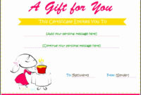 7 Free Birthday Gift Certificate Template Throughout Kindness Certificate Template 7 New Ideas Free