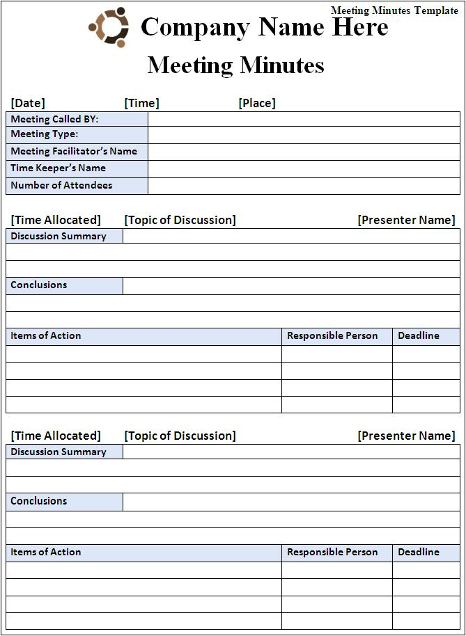 7 Free Meeting Minutes Templates Excel Pdf Formats Within Awesome Meeting Note Template