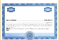 7 Sharestock Certificate Template Fabtemplatez In Template For Share Certificate