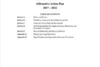 8 Affirmative Action Plan Templates Pdf Word Free In Affirmative Action Plan Template For Small Business