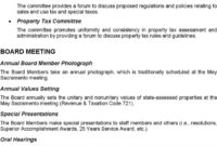 8 Annual Meeting Agenda Templates Free Download Intended For Free Template For Board Meeting Agenda
