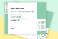 8 Free Adoption Certificate Templates Word Doc Psd For Awesome Unicorn Adoption Certificate Templates