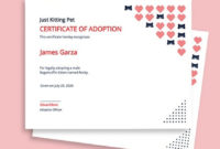 8 Free Adoption Certificate Templates Word Doc Psd Intended For Unicorn Adoption Certificate Templates